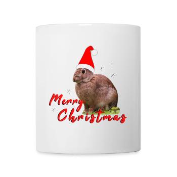 Joyeux Noël Lapin - Mug blanc - blanc - Devant