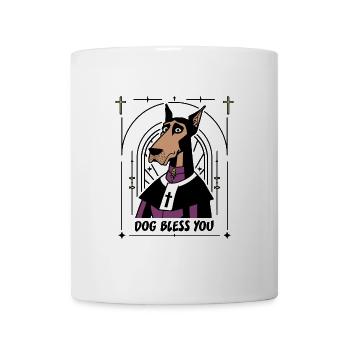 DOG BLESS YOU ! (chien) - Mug blanc - blanc - Devant