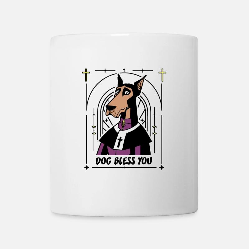 DOG BLESS YOU ! (chien) - Mug blanc - blanc