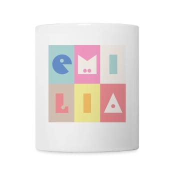 Emilia Name Girl Baby Colorful - Mug - white - Front