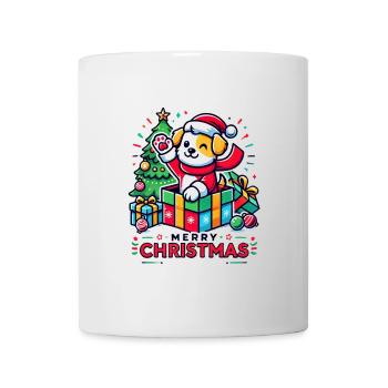 Dog Merry Christmas High Five 10 - Mug - white - Front