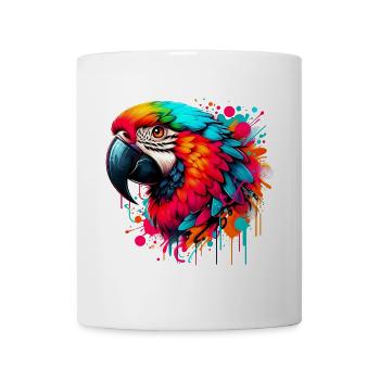 Papagei - Tasse - Weiß - Vorne