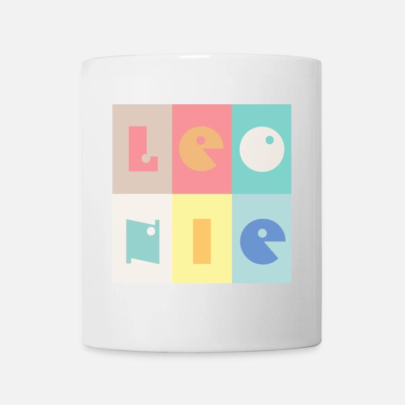 Leonie Baby Mädchenname bunt - Tasse - Weiß