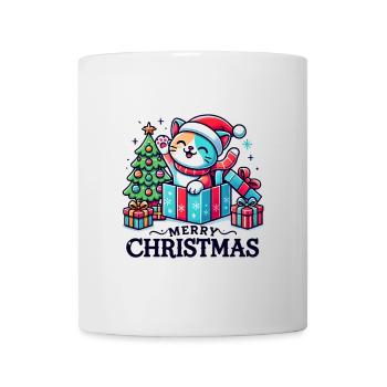 Cat Merry Christmas High Five 3 - Mug - white - Front