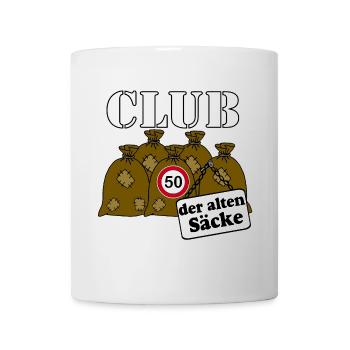 50.Geburtstag , 50 Jahre ,Club der alten Säcke(25) - Tasse - Weiß - Vorne
