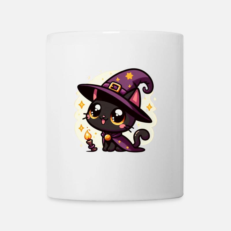 Spooky kitty Halloween - Mug - white