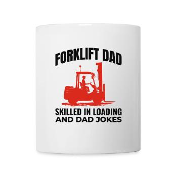 Conducteur de chariot élévateur Papa Conducteur d’équipement lourd Drôle - Mug blanc - blanc - Devant