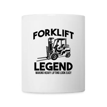 Conducteur de chariot élévateur Conducteur d’équipement lourd - Mug blanc - blanc - Devant