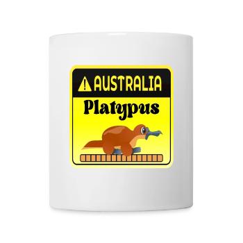 Australia Platypus Warning - Mammals - Mug - white - Front