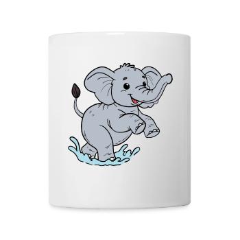Elefant - Tasse - Weiß - Vorne