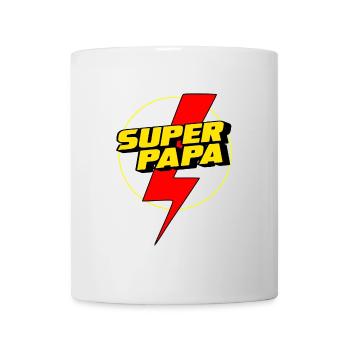 Super-Papa - Tasse - Weiß - Vorne