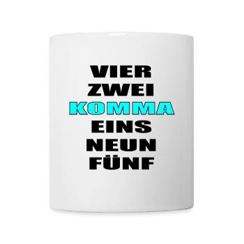 MARATHON MOTIVATION LAUFEN JOGGEN - Tasse - Weiß - Vorne