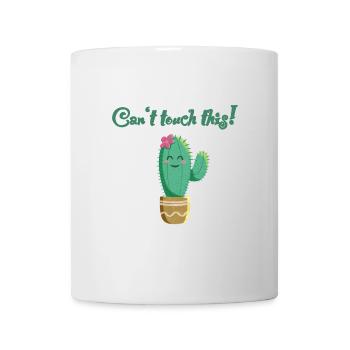 sweet cactus with saying Can't touch this - Mug - white - Front