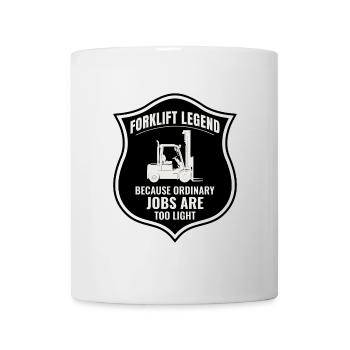 Conducteur de chariot élévateur Conducteur d’équipement lourd Drôle - Mug blanc - blanc - Devant