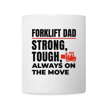 Conducteur de chariot élévateur Papa Conducteur d’équipement lourd Drôle - Mug blanc - blanc - Devant
