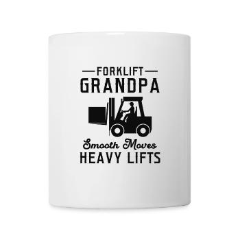 Forklift Operator Grandpa Heavy Equipment Driver - Mug - white - Front
