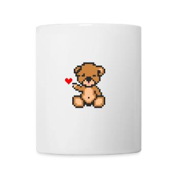 Pixel Bear Love - Mug blanc - blanc - Devant