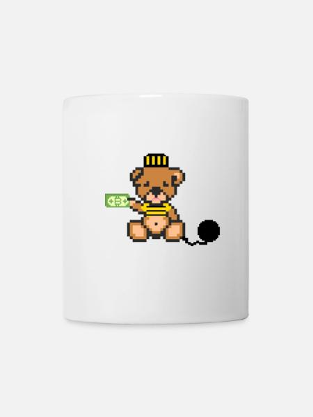Pixel Bear Prisoner - Mug blanc - blanc