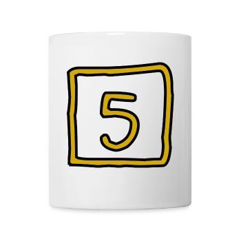 5. ANNIVERSARY. 5 YEARS. 5th ANNIVERSARY - Mug - white - Front
