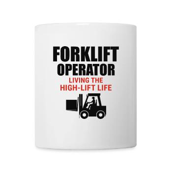 Forklift Operator Heavy Equipment Driver Funny - Mug - white - Front