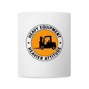 Conducteur de chariot élévateur Conducteur d’équipement lourd Drôle - Mug blanc - blanc - Devant