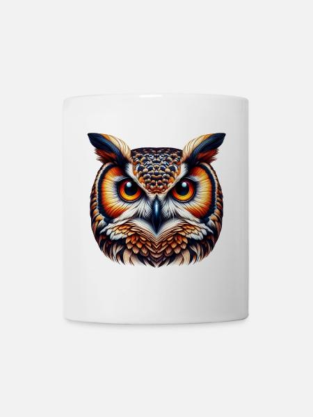 Eule - Tasse - Weiß
