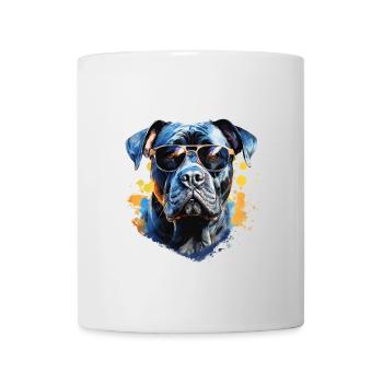 Cane Corso with sunglasses - Mug - white - Front