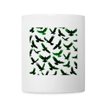 Goth muster, Kolkraben, animal prints - Tasse - Weiß - Vorne