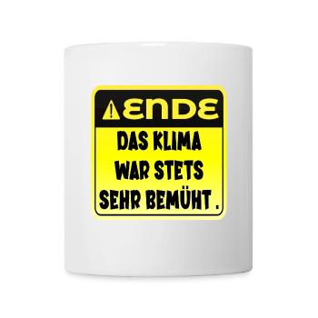 KLIMAWANDEL KLIMA - DEMOKRATIE WÄHLEN - Tasse - Weiß - Vorne