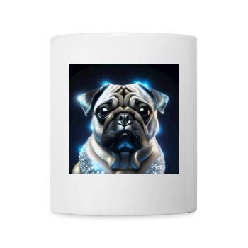 Futuristic Dog with Glitter Accents - Mug - white - Front