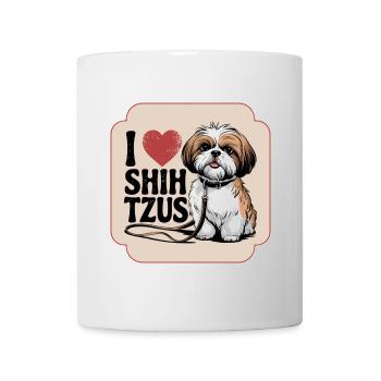 I Love Shih Tzus - for dog lovers, animal lovers - Mug - white - Front