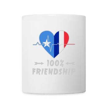 Somalia and France 100% friendship - Mug - white - Front