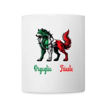 Drapeau de la fierté de Trieste (Italie) - Mug blanc - blanc - Devant