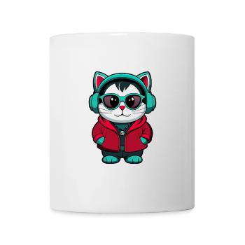 Bombay Chat Race Dessin animé Kawaii Animal Pet - Mug blanc - blanc - Devant
