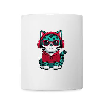 Australische Gefleckte Nebelkatze Rasse Karikatur Kawaii - Tasse - Weiß - Vorne