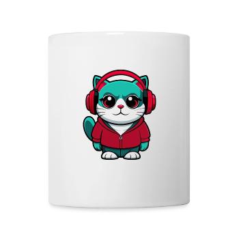 American Wirehair Cat Breed Cartoon Kawaii Animal - Mug - white - Front