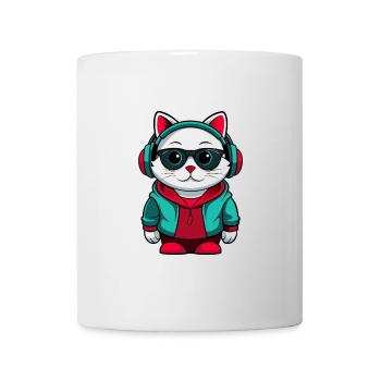 Bobtail américain Chat Race Dessin animé Kawaii Animal - Mug blanc - blanc - Devant