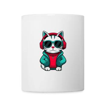 Arabian Egyptian Mau Cat Breed Cartoon Kawaii Pet - Mug - white - Front