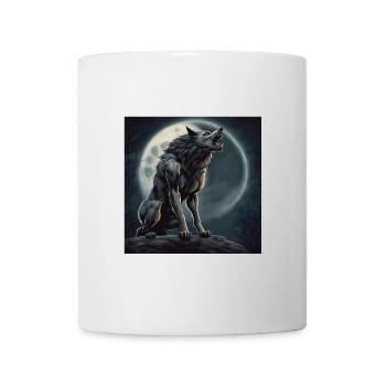 werewolf, monster, halloween, full moon - Mug - white - Front