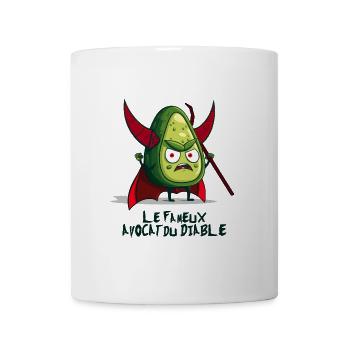 LE FAMEUX AVOCAT DU DIABLE ! (cuisine, justice) - Mug blanc - blanc - Devant