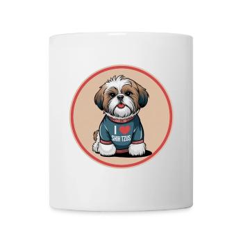 I Love Shih Tzus The cute lion dog to cuddle - Mug - white - Front