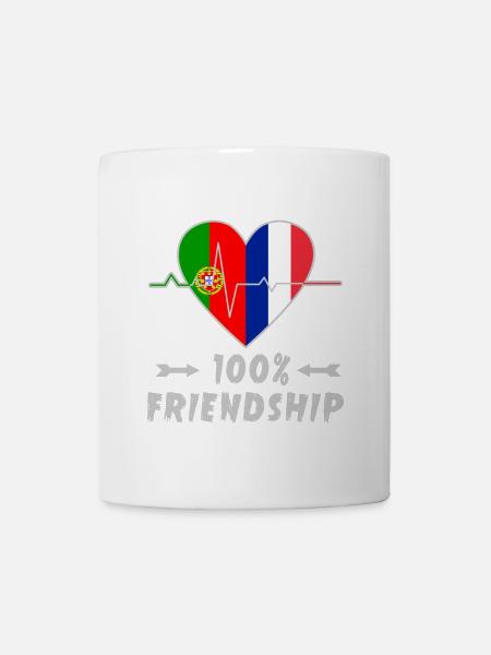 Portugal et France : amitié à 100 % - Mug blanc - blanc