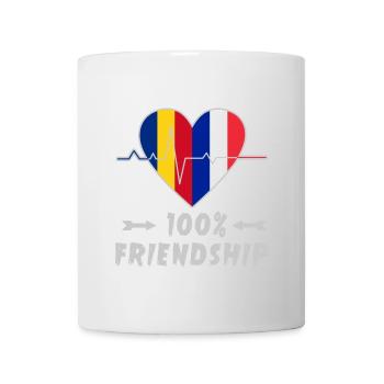 Portugal et France : amitié à 100 % - Mug blanc - blanc - Devant