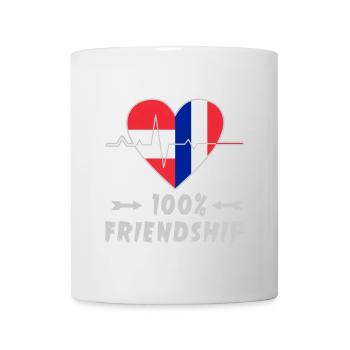L'Autriche et la France : une amitié à 100 % - Mug blanc - blanc - Devant