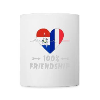 Le Paraguay et la France : une amitié à 100 % - Mug blanc - blanc - Devant