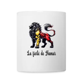 Motif du drapeau lion de Namur - Mug blanc - blanc - Devant