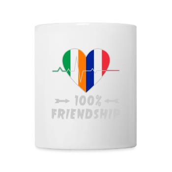 L'Irlande et la France : une amitié à 100 % - Mug blanc - blanc - Devant