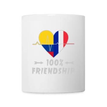 La Colombie et la France : une amitié à 100 % - Mug blanc - blanc - Devant