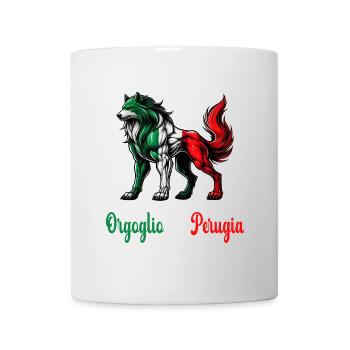 Drapeau de la fierté de Pérouse (Italie) - Mug blanc - blanc - Devant