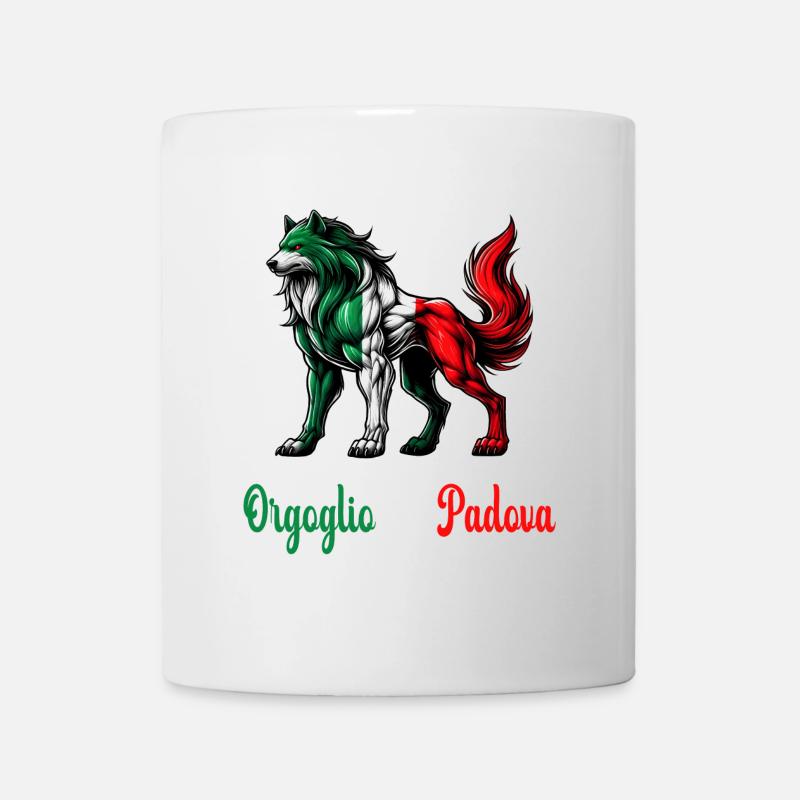Drapeau de la fierté de Padoue en Italie - Mug blanc - blanc
